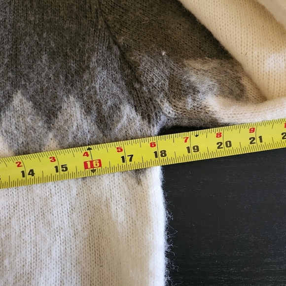 Vintage 90s Eclectic Grandpa Style Abstract Black Sweater Oversized Grunge Dad - Picture 8 of 10